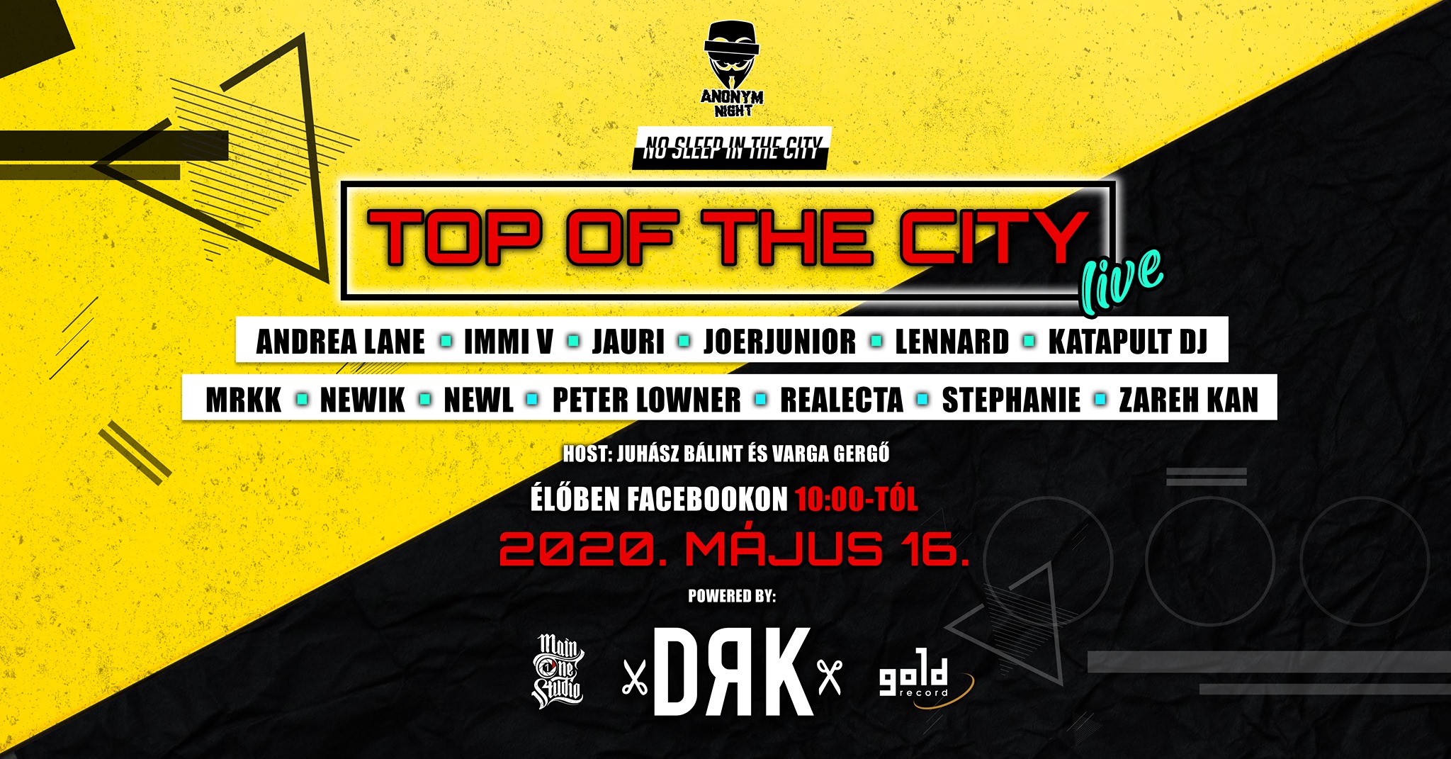 anonym night - no sleep in the city - top of the city