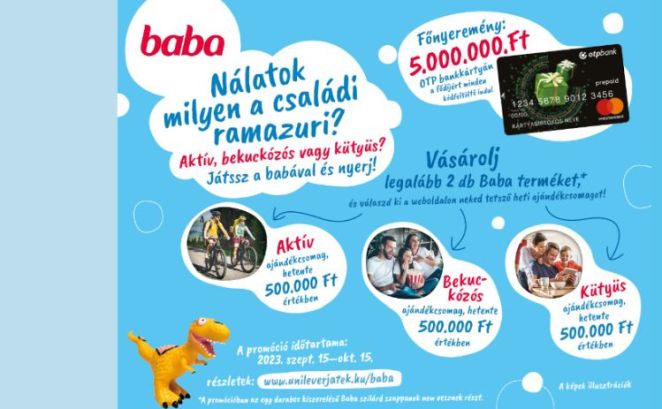 baba nyereményjáték 2023 – Nyerj 5 millió forintot
