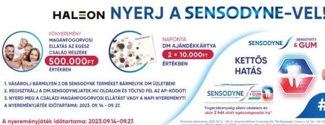 dm – Sensodyne nyereményjáték 2023