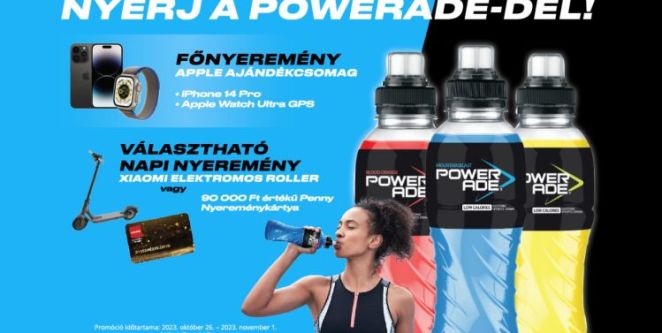 Penny nyereményjáték Nyerj a Powerade-del! A játék november 2-ig tart!