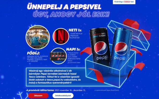 Pepsi nyereményjáték 2023 – Tesco