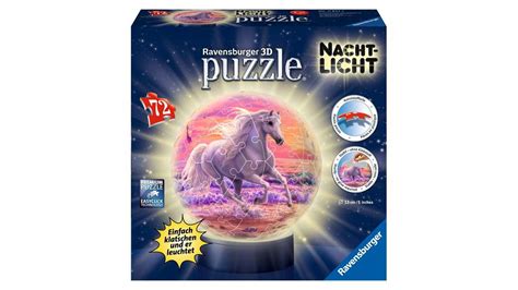 Ravensburger 3D Puzzle Éjszakai fény - lovak a tengerparton - 72 ...